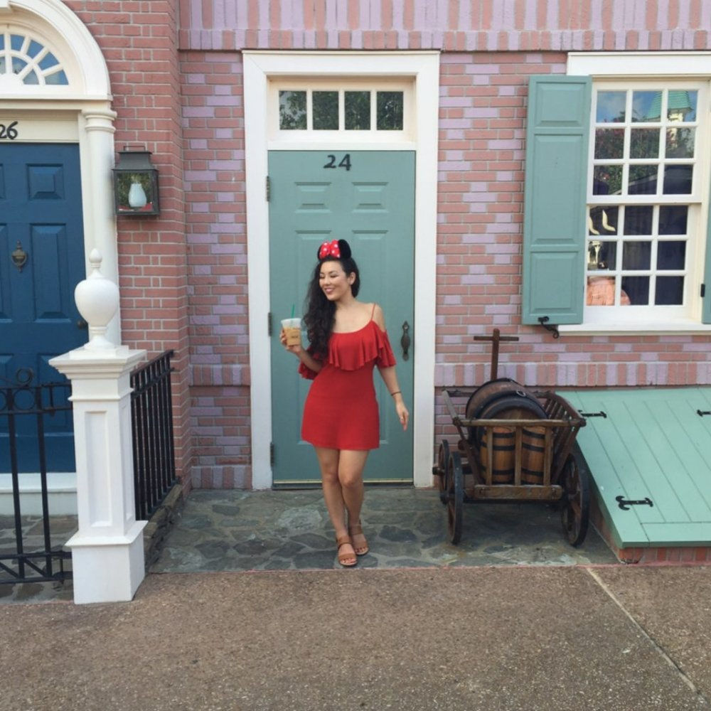 Sweet Treat Rust Red Off-the-Shoulder Dress